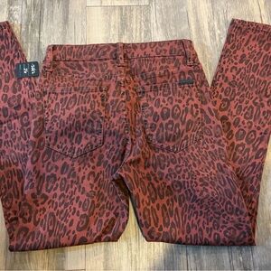 J BRAND Leopard print High Waisted Skinny Jeans